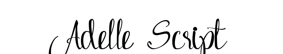 Adelle Script Polices Telecharger